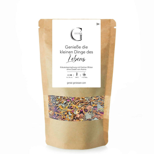 Genieße die kleinen Dinge - Frische Blüte Kräutertee L