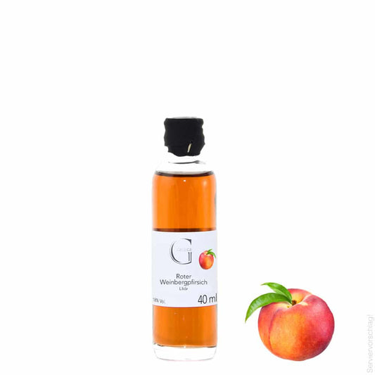 Roter Weinbergpfirsich Likör mini 40ml