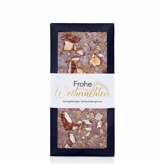 Gebrannte Mandeln Schokolade - Frohe Weihnachten