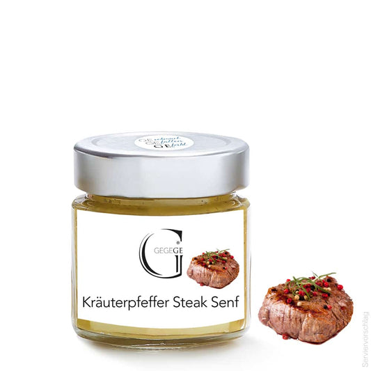 Kraeuterpfeffer Steak Senf