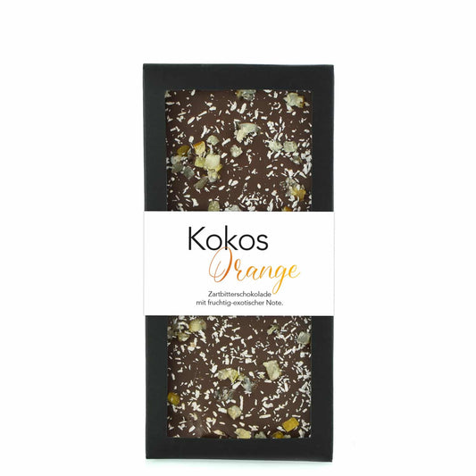 Kokos-Orange Schokoladentafel