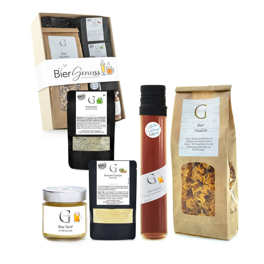 Geschenkset mit Nudeln, Balsam und Gewürzen